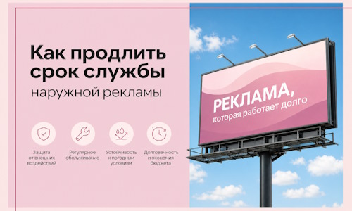 Как продлить срок службы наружной рекламы в  Кандалакше