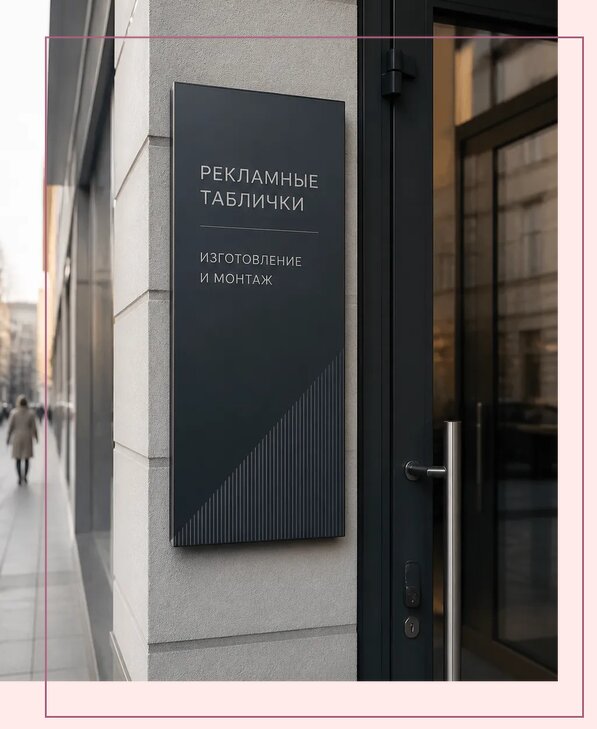 Рекламные таблички в Кандалакше по цене от 4546 р. | Аванза-Кнд