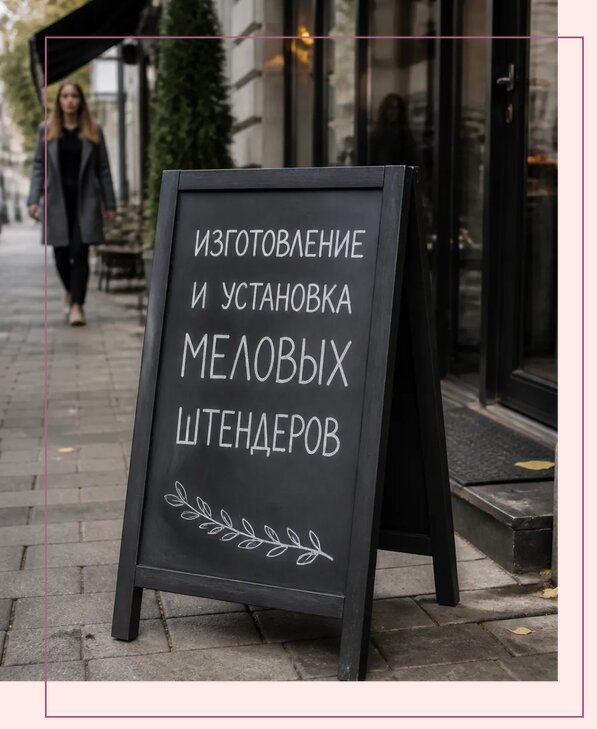Меловые штендеры в Кандалакше по цене от 6567 р. | Аванза-Кнд